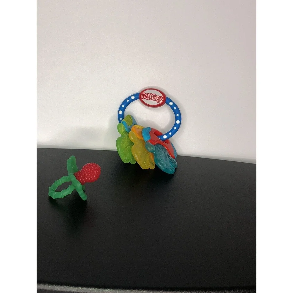 Set Baby Teething Ring Water‎ Filled, 1 Teether Chewing1 BPA Free Soothing Gums